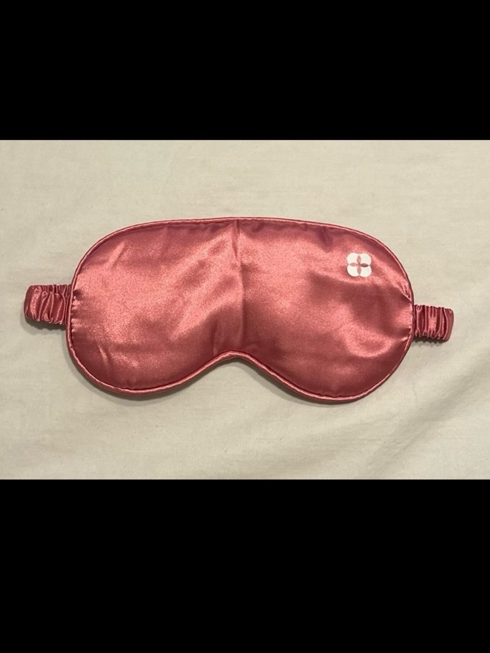 Sleep Eye Mask Blush Rose Pink Blackout Blindfold Soft Elastic Strap
